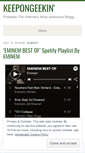 Mobile Screenshot of keepongeekin.com