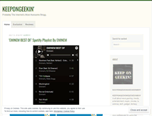 Tablet Screenshot of keepongeekin.com